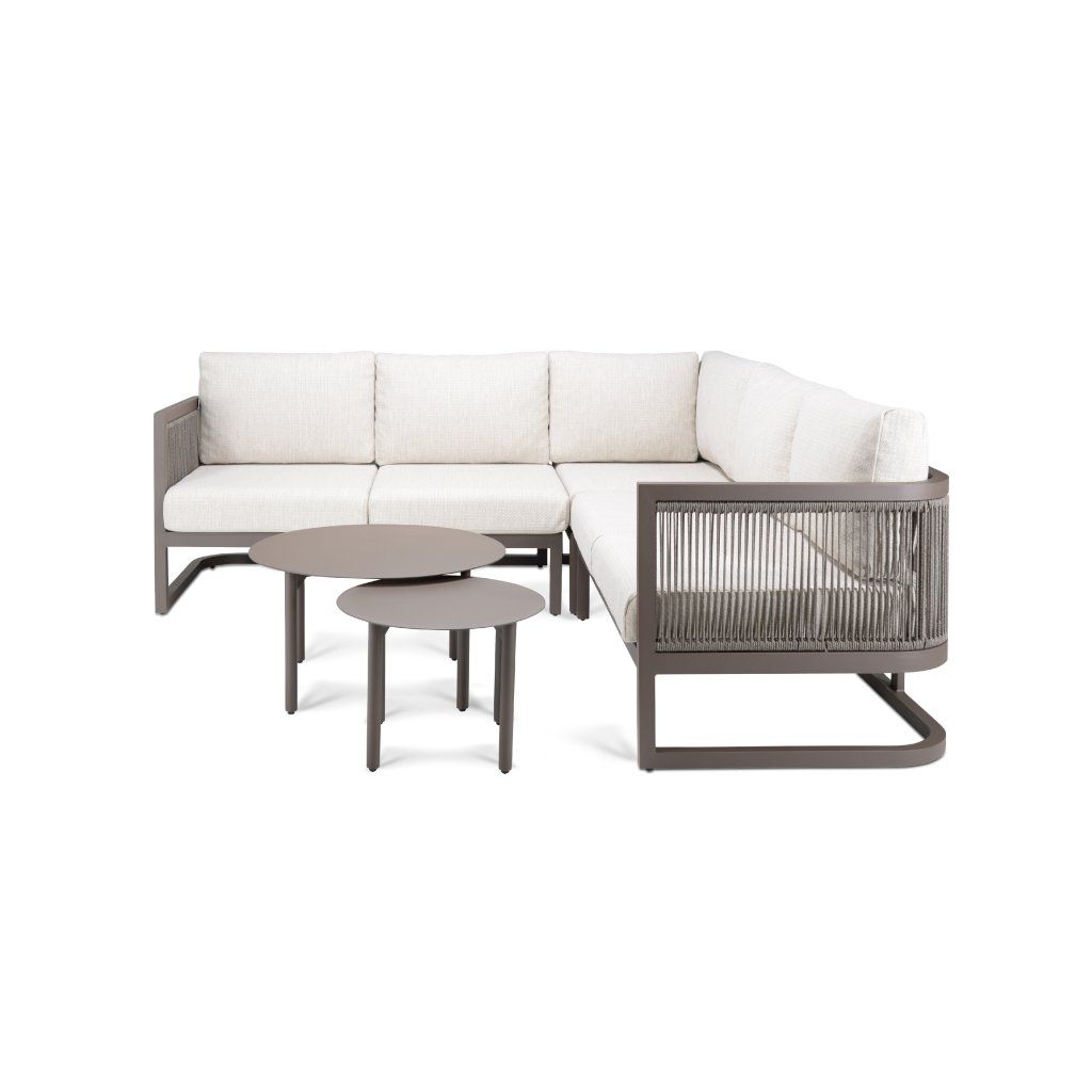 Venkovní Zahradní sestava Saint Tropez Corner Color Creme Quick Dry / Olefin Aluminium Frame Powder Coated (Color Creme Quick Dry / Olefin)