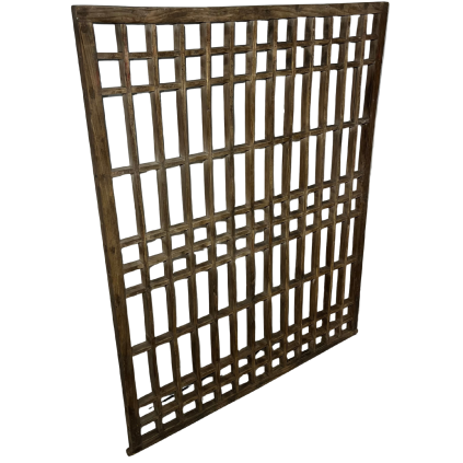 Dekorativní čínský panel na stěnu z masivního dřeva. Tradiční mřížkový vzor.