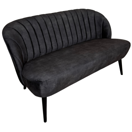 Elegantní lavice Bardot v sametové látce Adore Forest – stylový kousek s retro šarmem a moderní barevností. Ideální do haly, ložnice i obýváku.