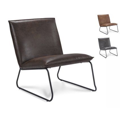 Křeslo Chapman 1 seater Stof Rawhide Brown 03 Gun color frame (Color Brown 03)