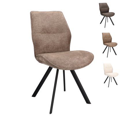 Židle Jade Stof Cowboy 104 Grey Leg Black (Color 104 Grey)