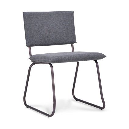 Židle Jaxter Stof Bloq  Grey 65 Gun color frame (Color Grey 65)