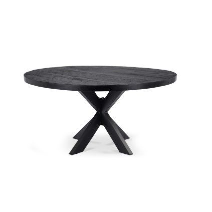 Stůl Vision Black Rond 150 (potenset 85x85) Wood Black Spider Leg Black (Color Black)
