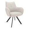 Židle s područkami Omega Stof Taurus Beige 05 Leg Black (Color Beige 05)