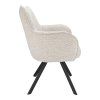 Židle s područkami Omega Stof Taurus Beige 05 Leg Black (Color Beige 05)
