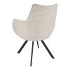 Židle s područkami Omega Stof Taurus Beige 05 Leg Black (Color Beige 05)