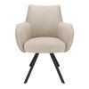 Židle s područkami Omega Stof Taurus Beige 05 Leg Black (Color Beige 05)