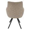 Židle s područkami Omega Stof Taurus Beige 05 Leg Black (Color Beige 05)