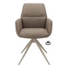Židle s područkami Wayne Stof Glory Beige 05 Leg Black 360° Return-system (Color Beige 05)