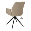 Židle s područkami Wayne Stof Glory Beige 05 Leg Black 360° Return-system (Color Beige 05)