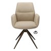Židle s područkami Wayne Stof Glory Beige 05 Leg Black 360° Return-system (Color Beige 05)