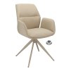 Židle s područkami Wayne Stof Glory Beige 05 Leg Black 360° Return-system (Color Beige 05)