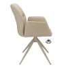 Židle s područkami Wayne Stof Glory Beige 05 Leg Black 360° Return-system (Color Beige 05)