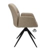Židle s područkami Wayne Stof Glory Beige 05 Leg Black 360° Return-system (Color Beige 05)