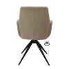 Židle s područkami Wayne Stof Glory Beige 05 Leg Black 360° Return-system (Color Beige 05)