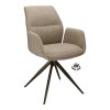 Židle s područkami Wayne Stof Glory Beige 05 Leg Black 360° Return-system (Color Beige 05)