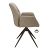 Židle s područkami Wayne Stof Glory Beige 05 Leg Black 360° Return-system (Color Beige 05)