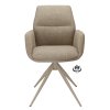 Židle s područkami Wayne Stof Glory Beige 05 Leg Black 360° Return-system (Color Beige 05)