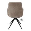 Židle s područkami Wayne Stof Glory Beige 05 Leg Black 360° Return-system (Color Beige 05)