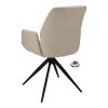 Židle s područkami Wayne Stof Glory Beige 05 Leg Black 360° Return-system (Color Beige 05)