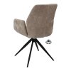 Židle s područkami Wayne Stof Glory Beige 05 Leg Black 360° Return-system (Color Beige 05)