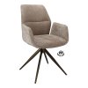 Židle s područkami Wayne Stof Glory Beige 05 Leg Black 360° Return-system (Color Beige 05)