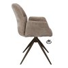 Židle s područkami Wayne Stof Glory Beige 05 Leg Black 360° Return-system (Color Beige 05)