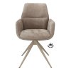 Židle s područkami Wayne Stof Glory Beige 05 Leg Black 360° Return-system (Color Beige 05)