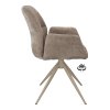 Židle s područkami Wayne Stof Glory Beige 05 Leg Black 360° Return-system (Color Beige 05)