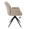 Židle s područkami Wayne Stof Glory Beige 05 Leg Black 360° Return-system (Color Beige 05)