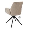 Židle s područkami Wayne Stof Glory Beige 05 Leg Black 360° Return-system (Color Beige 05)