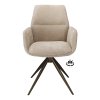 Židle s područkami Wayne Stof Glory Beige 05 Leg Black 360° Return-system (Color Beige 05)