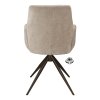 Židle s područkami Wayne Stof Glory Beige 05 Leg Black 360° Return-system (Color Beige 05)