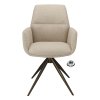 Židle s područkami Wayne Stof Glory Beige 05 Leg Black 360° Return-system (Color Beige 05)