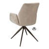 Židle s područkami Wayne Stof Glory Beige 05 Leg Black 360° Return-system (Color Beige 05)