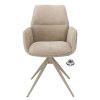 Židle s područkami Wayne Stof Glory Beige 05 Leg Black 360° Return-system (Color Beige 05)