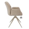 Židle s područkami Wayne Stof Glory Beige 05 Leg Black 360° Return-system (Color Beige 05)