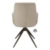 Židle s područkami Wayne Stof Glory Beige 05 Leg Black 360° Return-system (Color Beige 05)
