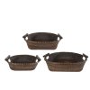 Set košů rattan 50x46/40x39/30x29cm
