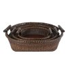 Set košů rattan 50x46/40x39/30x29cm