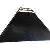 Autentická stará tovární závěsná lampa ve tvaru pyramidy z masivního plechu. Surový industriální design s jedinečnou historií.