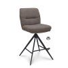 Barová židle Bliss - ZH 65   Stof Alpine Brown 15 Leg Black 360° Return-system (Color Brown 15)