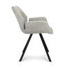 Moderní křeslo Pine s područkami, kovovými nohami a čalouněním v látce nebo eko kůži. Stylový a pohodlný kousek do každého interiéru.