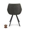 Židle s područkami Pine Microleder Bull Anthracite 67 Leg Black (Color Anthracite 67)
