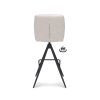 Barová židle Bliss - ZH 80   Stof Alpine Natural 01 Leg Black 360° Return-system (Color Natural 01)