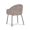 Židle s područkami Beau Stof Adore  Clay 84 Leg Black (Color Clay 84)