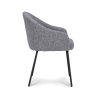Židle s područkami Beau Stof Adore  Clay 84 Leg Black (Color Clay 84)