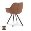 Židle s područkami Jane Microleder Bull Camel 09 Leg Black (Color Camel 09)
