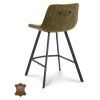 Barová židle Jagger ZH 65 Microleder Bull Graphite 66 Leg Black (Color Graphite 66)