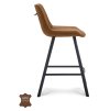 Barová židle Jagger ZH 65 Microleder Bull Graphite 66 Leg Black (Color Graphite 66)